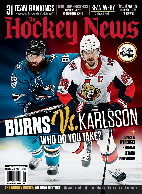 DEC 04 2017 | BURNS Vs. KARLSSON | 7108 | THE HOCKEY NEWS – The