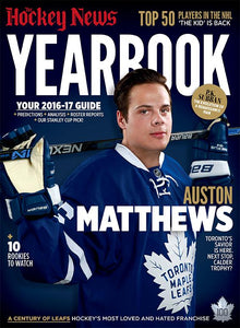 2016 - 2017 NHL YEARBOOK | AUSTON MATTHEWS COVER | Collector's Issue