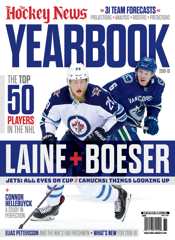 2018 - 2019 NHL YEARBOOK | Winnipeg & Vancouver Cover | Collector's Item