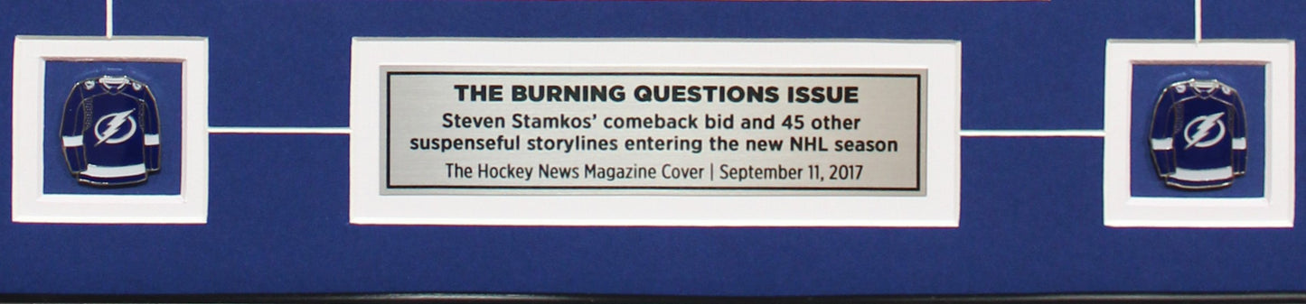 STEVEN STAMKOS | THE BURNING QUESTIONS ISSUE| FRAMED COVER