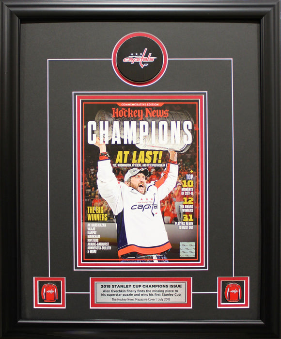 WASHINGTON CAPITALS | 2018 STANLEY CUP CHAMPIONS | FRAMED COVER